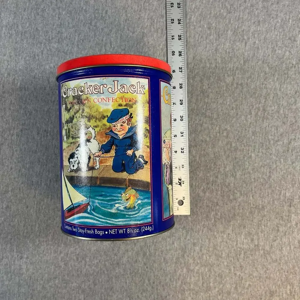 Vintage 1992 Cracker Jack Limited Edition Third in Series Collectible Metal Tin
